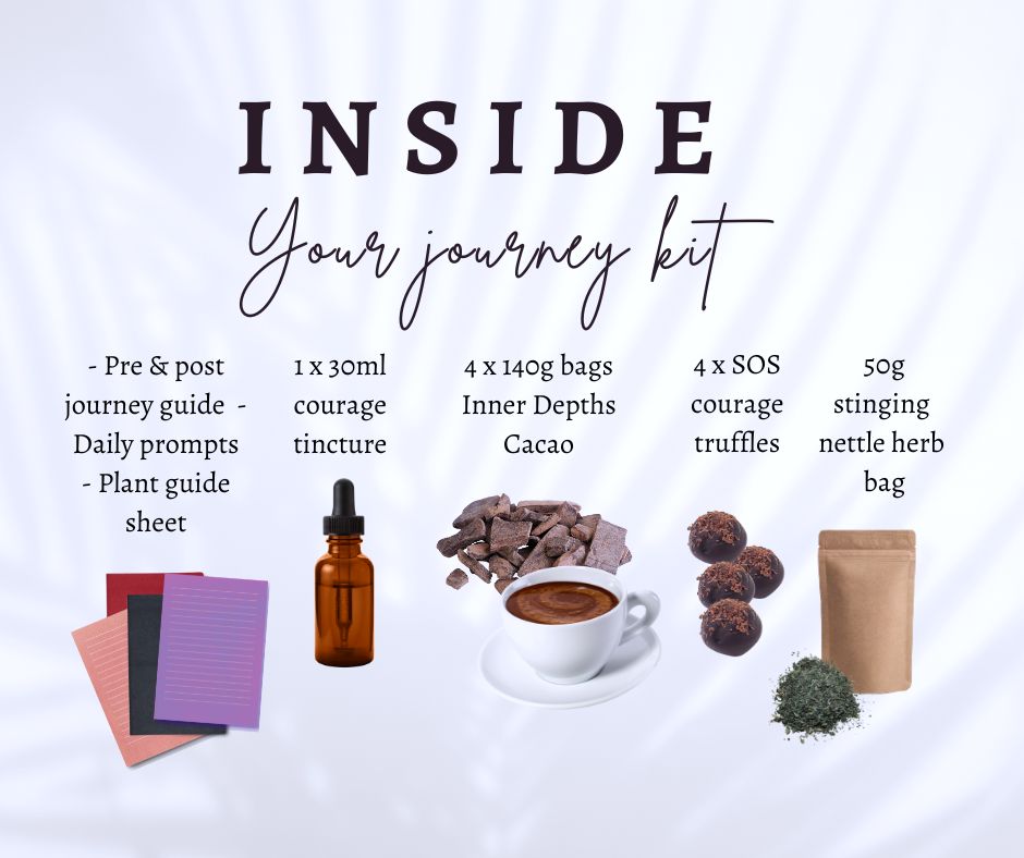 Courage Unlocked: 28-day cacao & plant medicine journey kit